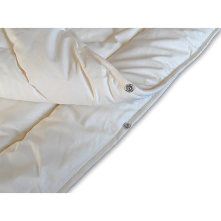 4-seizoenen Merinowollen dekbed - Erzgebirge - drukknoopbevestiging