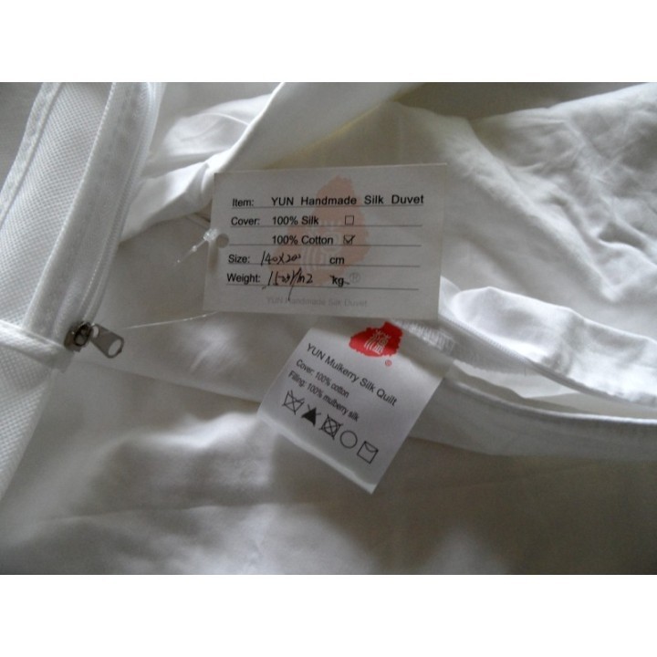 Shengkun zijden zomerdekbed -  handgemaakt zijden dekbed, gevuld met machinaal gelegde (grade AAA) moerbeizijde