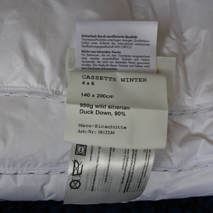 Wild Siberian Duck - winterdekbed