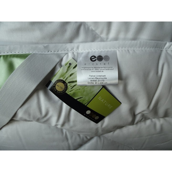 Linnen matrastopper / onderdeken - Nature