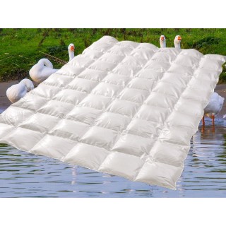 Hoogzomerdonsdekbed met keuze uit verschillende tijkstoffen