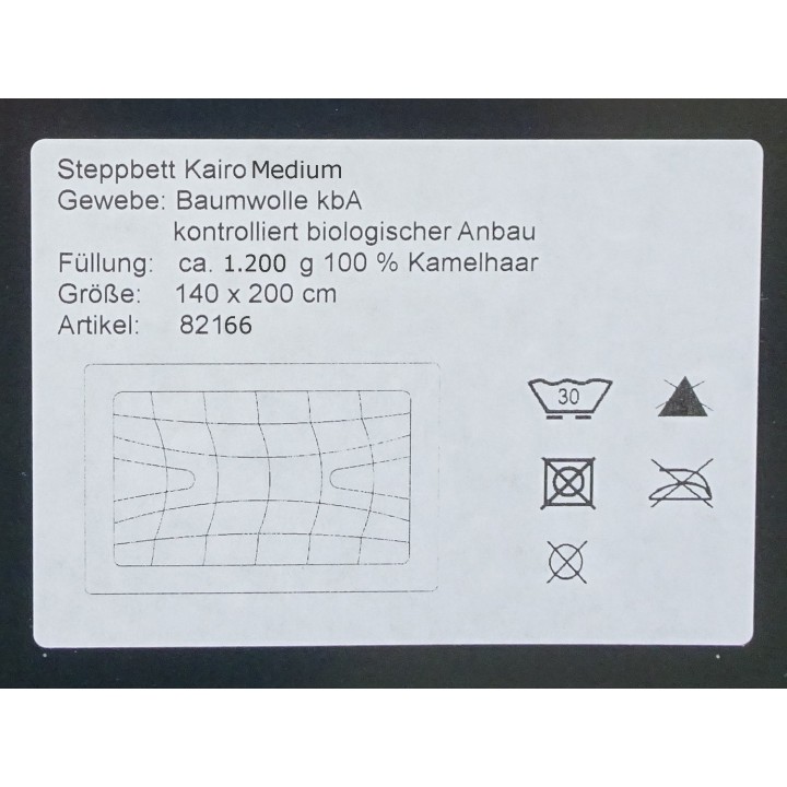 Kameelharen winterdekbed - Kairo medium